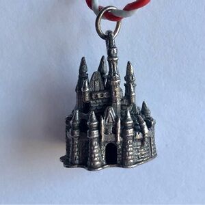 Cinderella’s  Castle Charm Sterling Silver Vintage 3D
